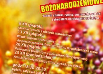 Florystyczne Dekoracje Bożonarodzeniowe w ramach cyklu SZTUKAterra