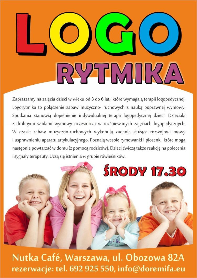 LOGORYTMIKA – ROZŚPIEWANE ZAJĘCIA LOGOPEDYCZNE