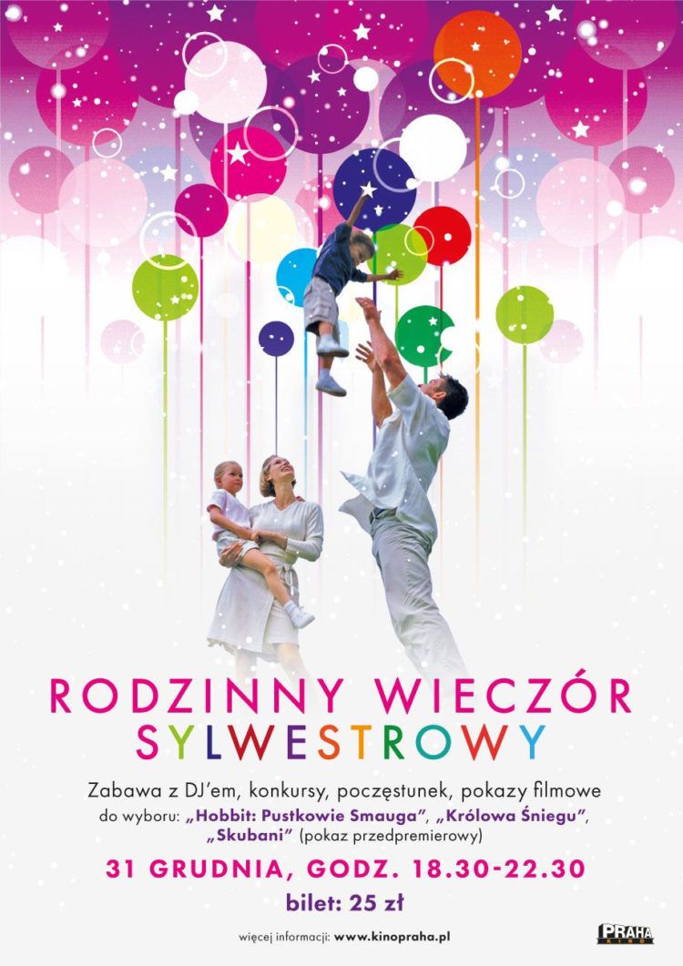 Rodzinny wieczór sylwestrowy w Kinie Praha!