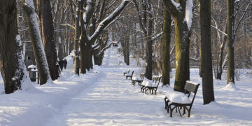 Zima w Mieście w dzielnicy Wawer