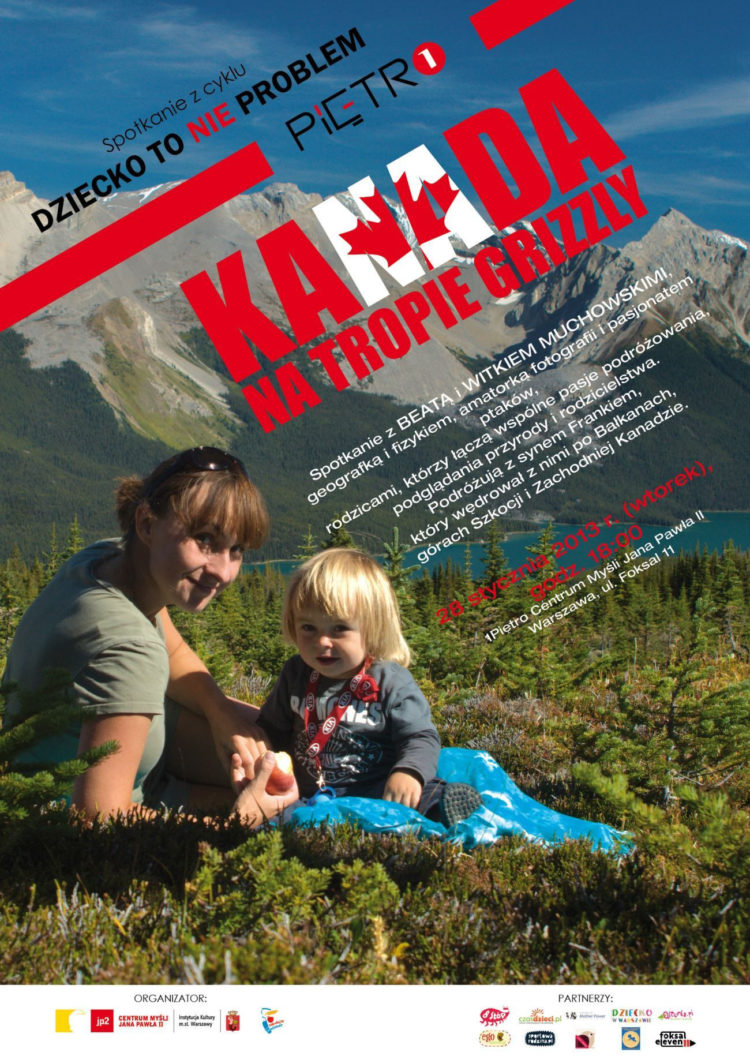 Spotkanie „Dziecko to nie problem” – „Kanada- na tropie grizlly”