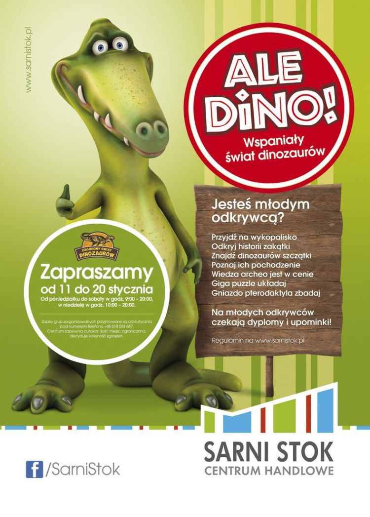 Ale Dino! Wspaniały świat dinozaurów w Sarnim Stoku