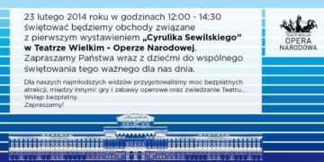 ZABAWY DLA DZIECI W TEATRZE WIELKIM – OPERZE NARODOWEJ