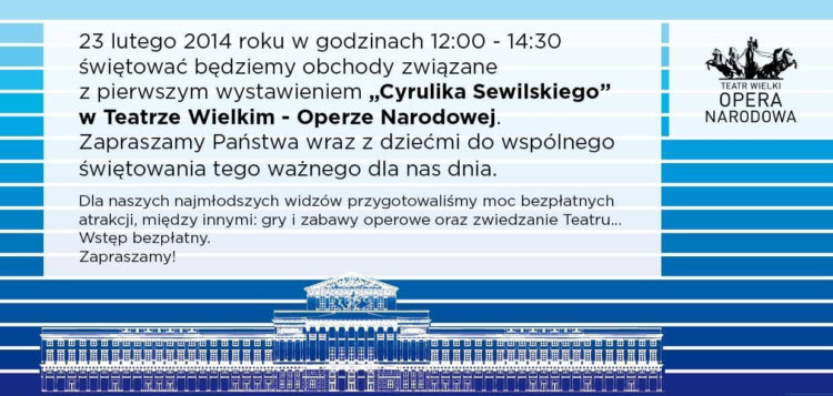 ZABAWY DLA DZIECI W TEATRZE WIELKIM – OPERZE NARODOWEJ