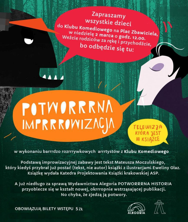 POTWORRRNA IMPRRROWIZACJA – SPEKTAKL DLA DZIECI