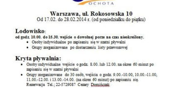 ZIMA W MIEŚCIE: OSIR zaprasza na pływalnie