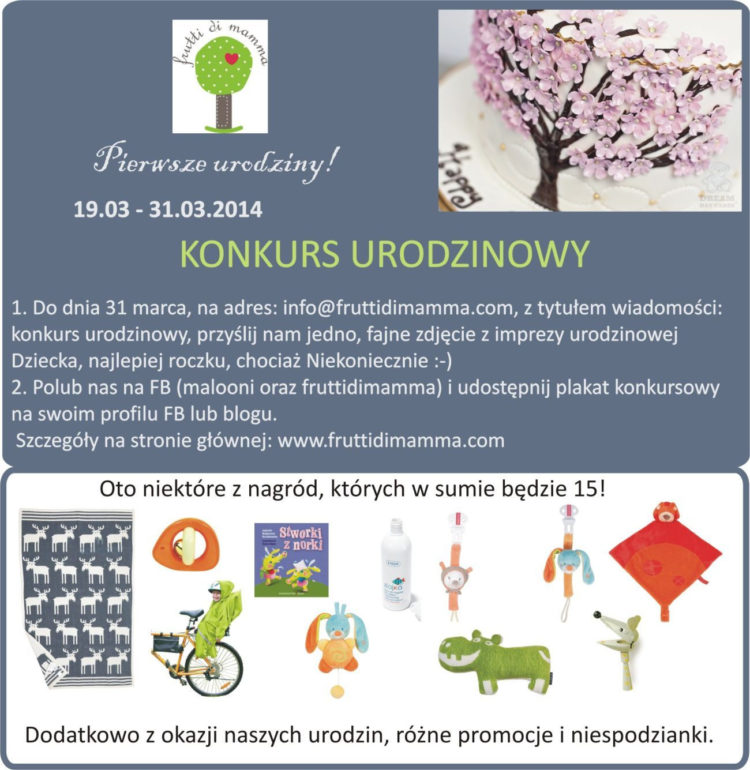 Sklep internetowy Fruttidimamma obchodzi swoje pierwsze urodziny!