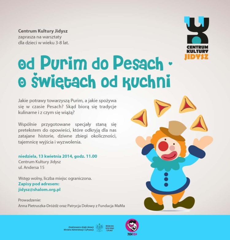OD PURIM DO PESACH – O ŚWIĘTACH OD KUCHNI