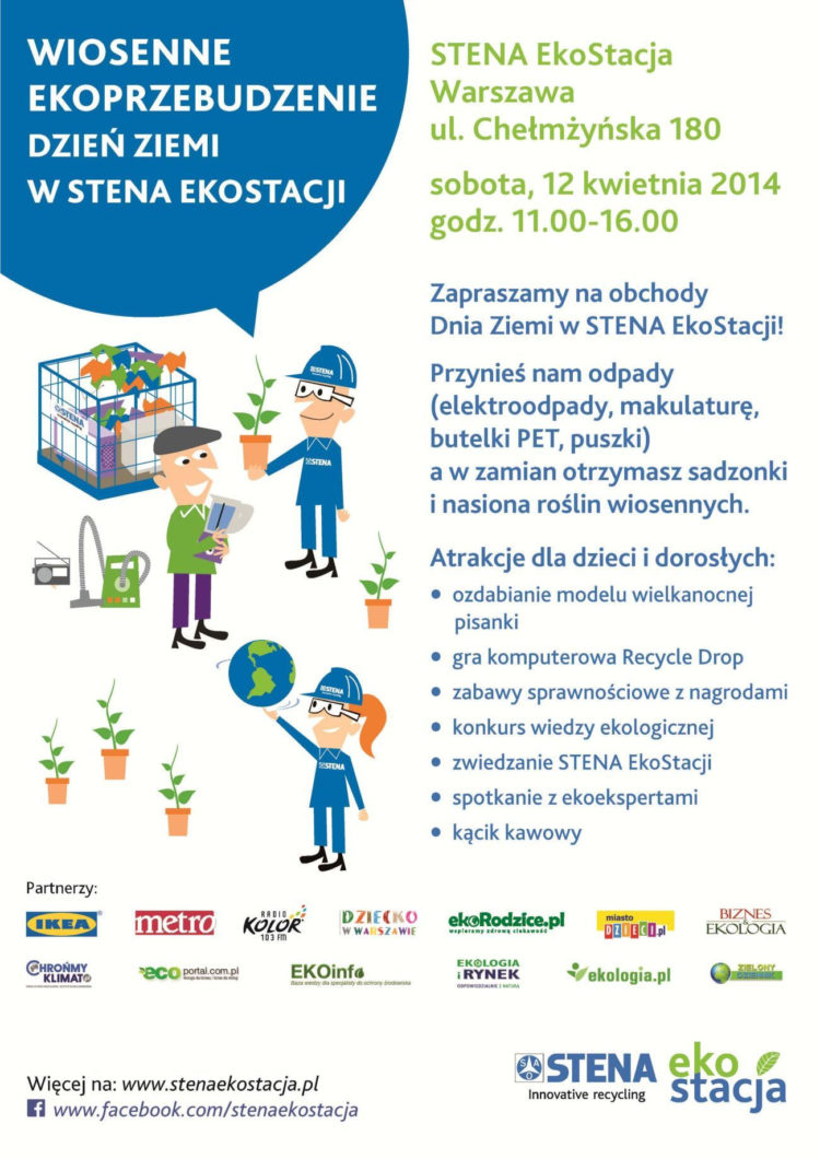 WIOSENNE EKOPRZEBUDZENIE – SADZONKI ZA ODPADY W STENA EKOSTACJI