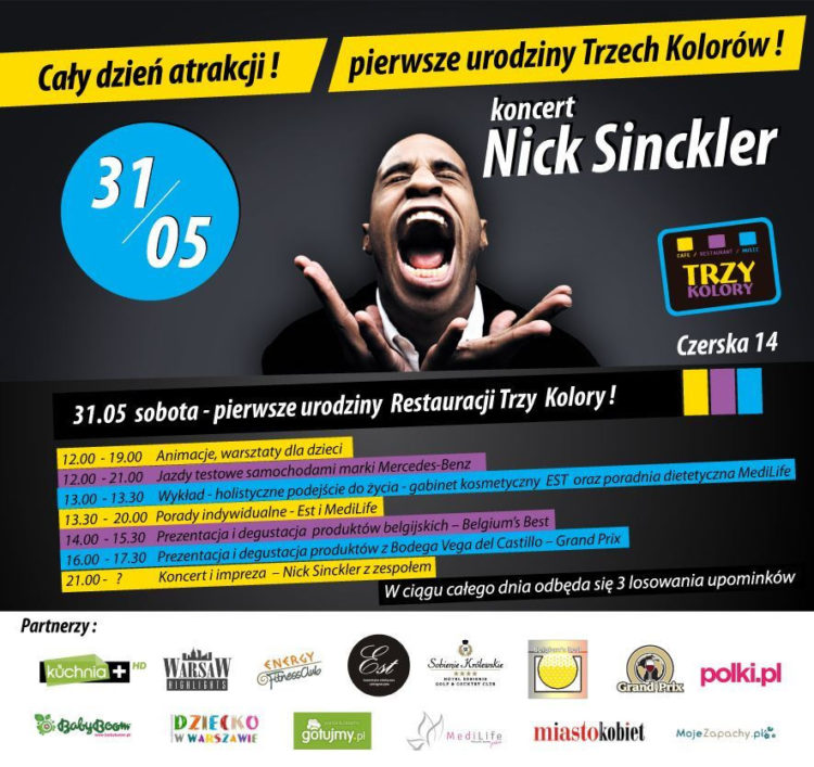 PIERWSZE URODZINY RESTAURACJI TRZY KOLORY