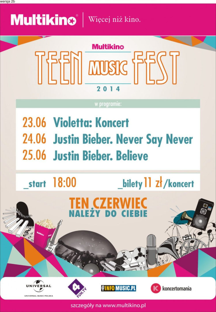 een Music Fest w czerwcu w Multikinie!