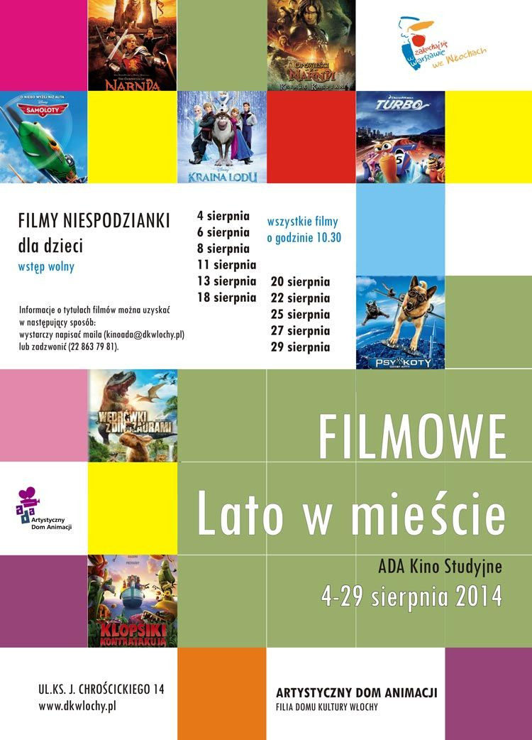 Filmowe lato w mieście – kino ADA