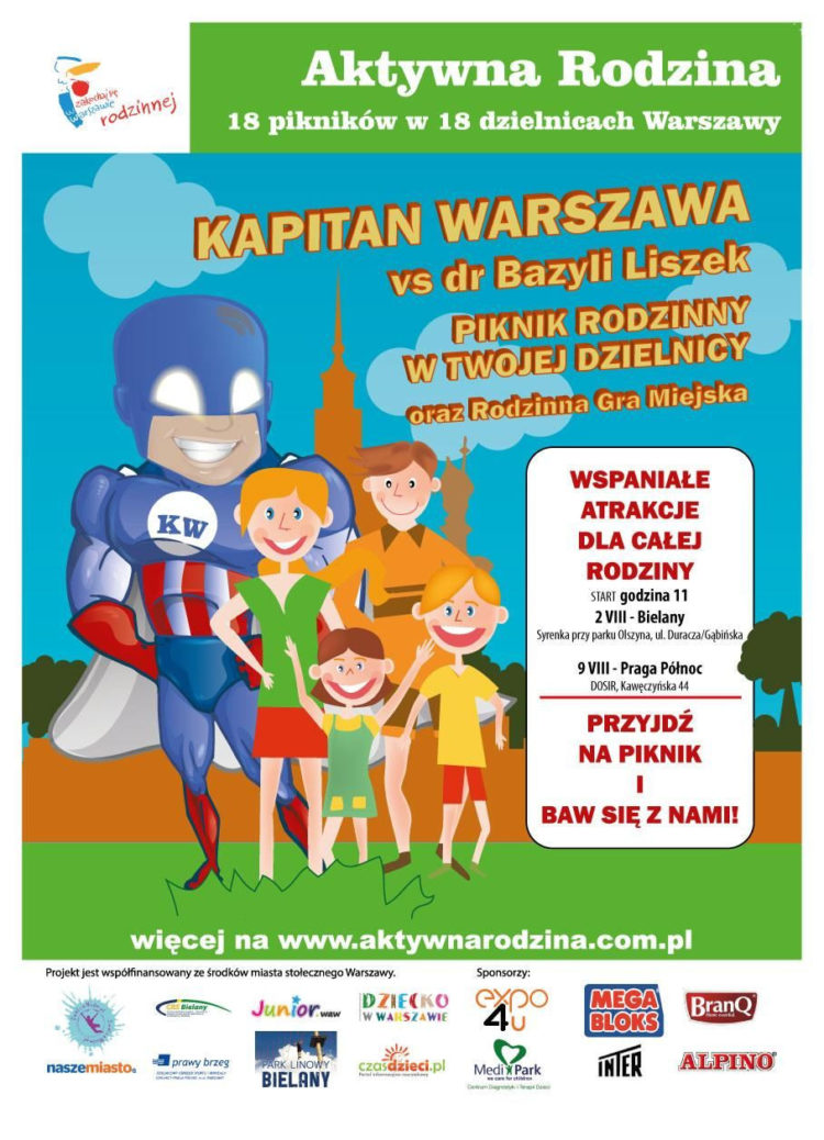 WIELKI PIKNIK RODZINNY I GRA KAPITAN WARSZAWA RATUJE STOLICĘ!
