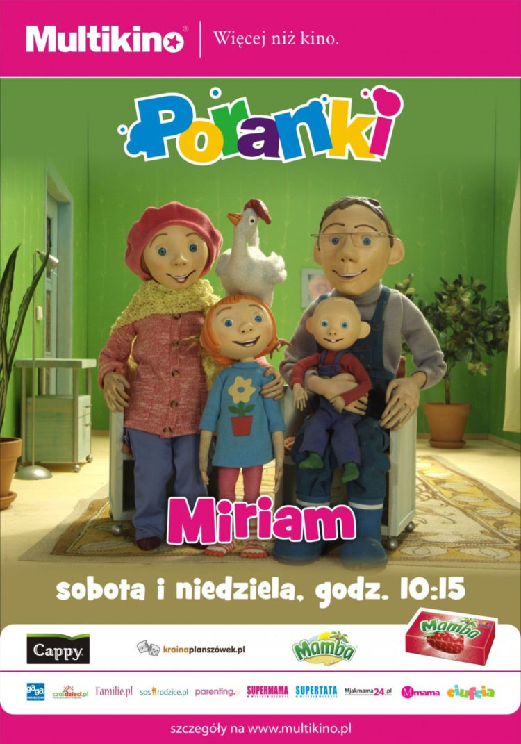 Sierpniowe Poranki o 10.15 w Multikinie  z „Miriam” – bohaterką serialu lalkowego dla dzieci w wieku przedszkolnym