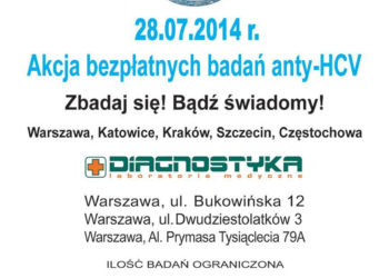 Akcja bezpłatnych badań z okazji Dnia Wirusowego Zapalenia Wątroby