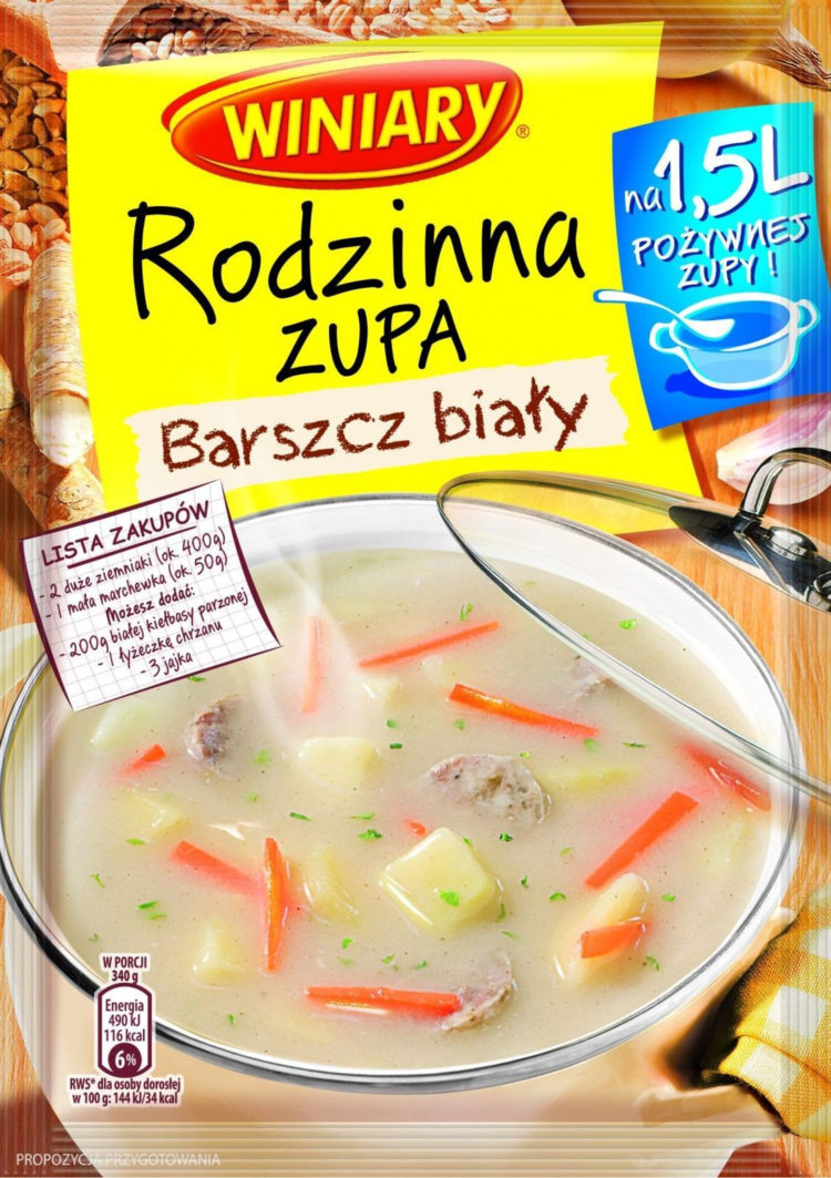 Nowe Rodzinne Zupy WINIARY w 5-ciu smakach– pożywna zupa dla całej rodziny