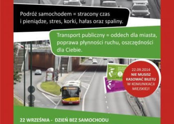 Postaw na komunikację miejską… nie tylko 22 września