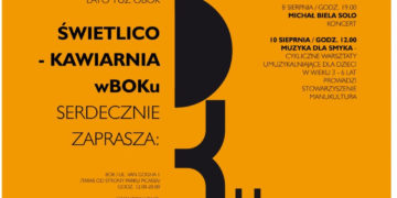 Michał Biela w recyklingowej kawiarence