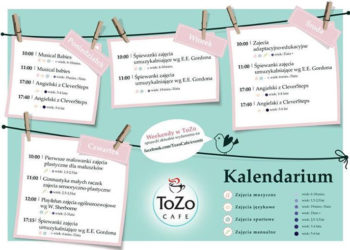 Jesienne kalendarium zajęć w ToZo Cafe