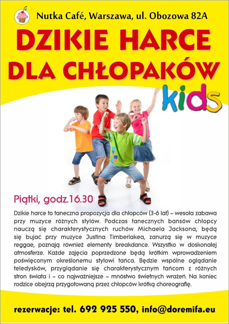 Dzikie harce dla chłopaków – piątki 16.30