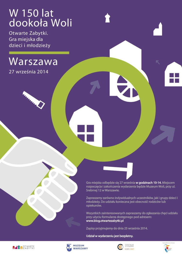 W 150 LAT DOOKOłA WOLI – GRA MIEJSKA DLA DZIECI I MłODZIEŻY