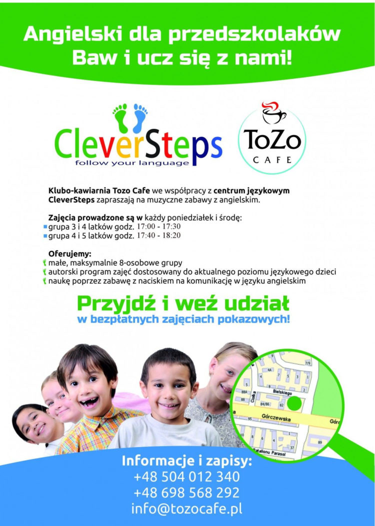 Muzyczne zabawy z angielskim w ToZo Cafe