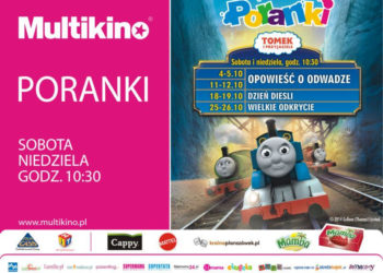 Wyjątkowa podróż trwa podczas październikowych Poranków o 10.30 z Lokomotywką Tomkiem i jego przyjaciółmi w Multikinie!