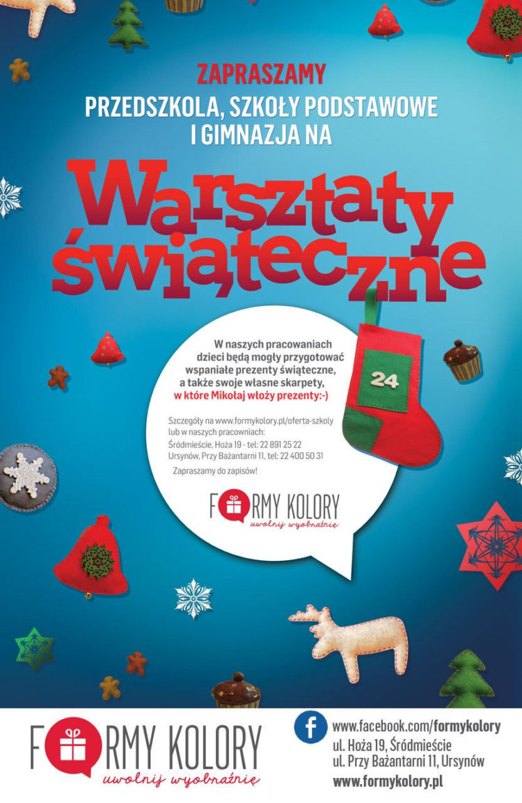 Warsztaty świąteczne – Formy Kolory