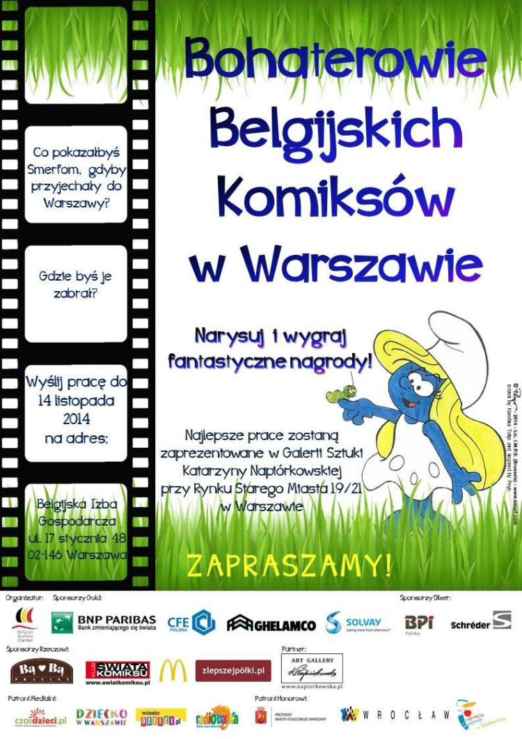Bohaterowie belgijskich komiksów w Warszawie