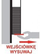 Wejściówkę wysuniesz jednym palcem