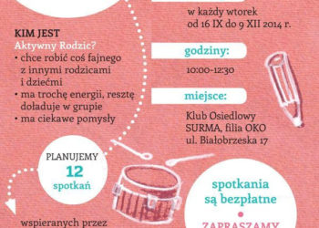 Spotkania dla aktywnych rodziców z małymi dziećmi