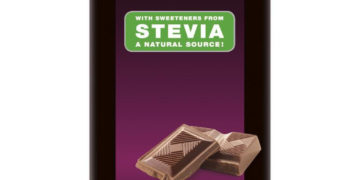 Belgijska czekolada mleczna słodzona ekstraktem ze stewii, bez dodatku cukru, 85g
