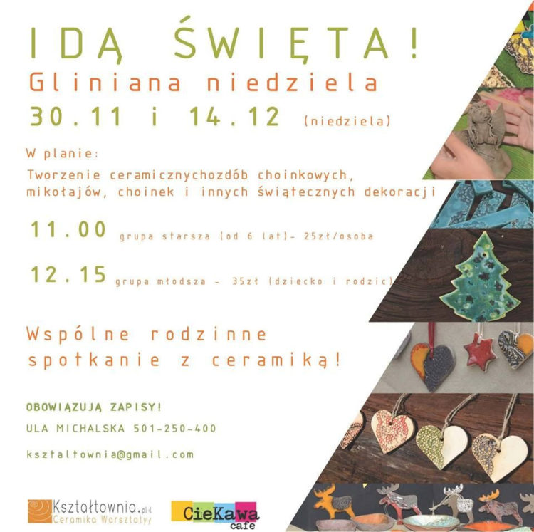 Warsztaty GLINIANE – Idą Święta