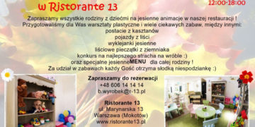 Jesienny weekend dla dzieci w Ristorante 13