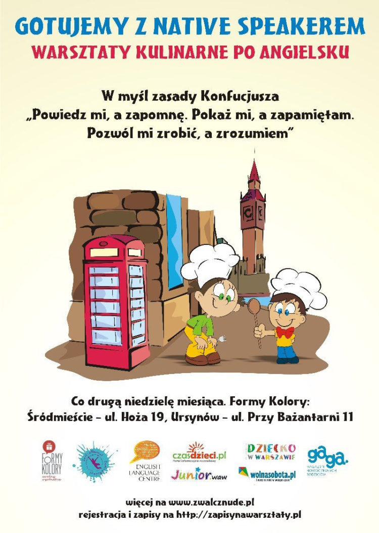 Warsztaty GOTUJEMY Z NATIVE SPEAKEREM – WARSZTATY KULINARNE PO ANGIELSKU