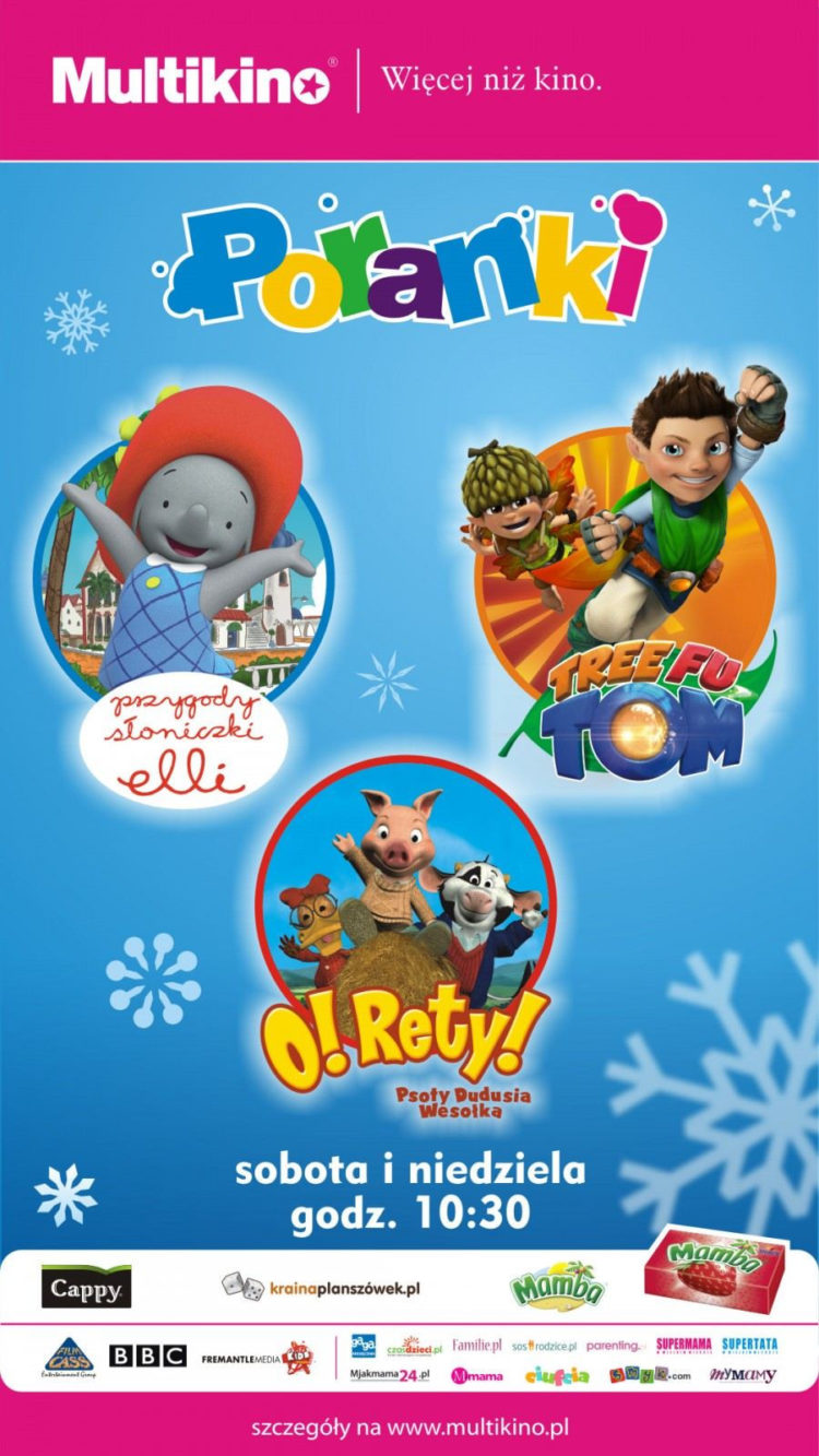 Wygraj bilety na Poranki dla dzieci w Multikinie Wola Park!