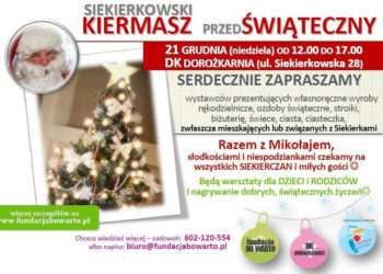 (Przed)świąteczne KIERMASZOWE spotkanie na Siekierkach