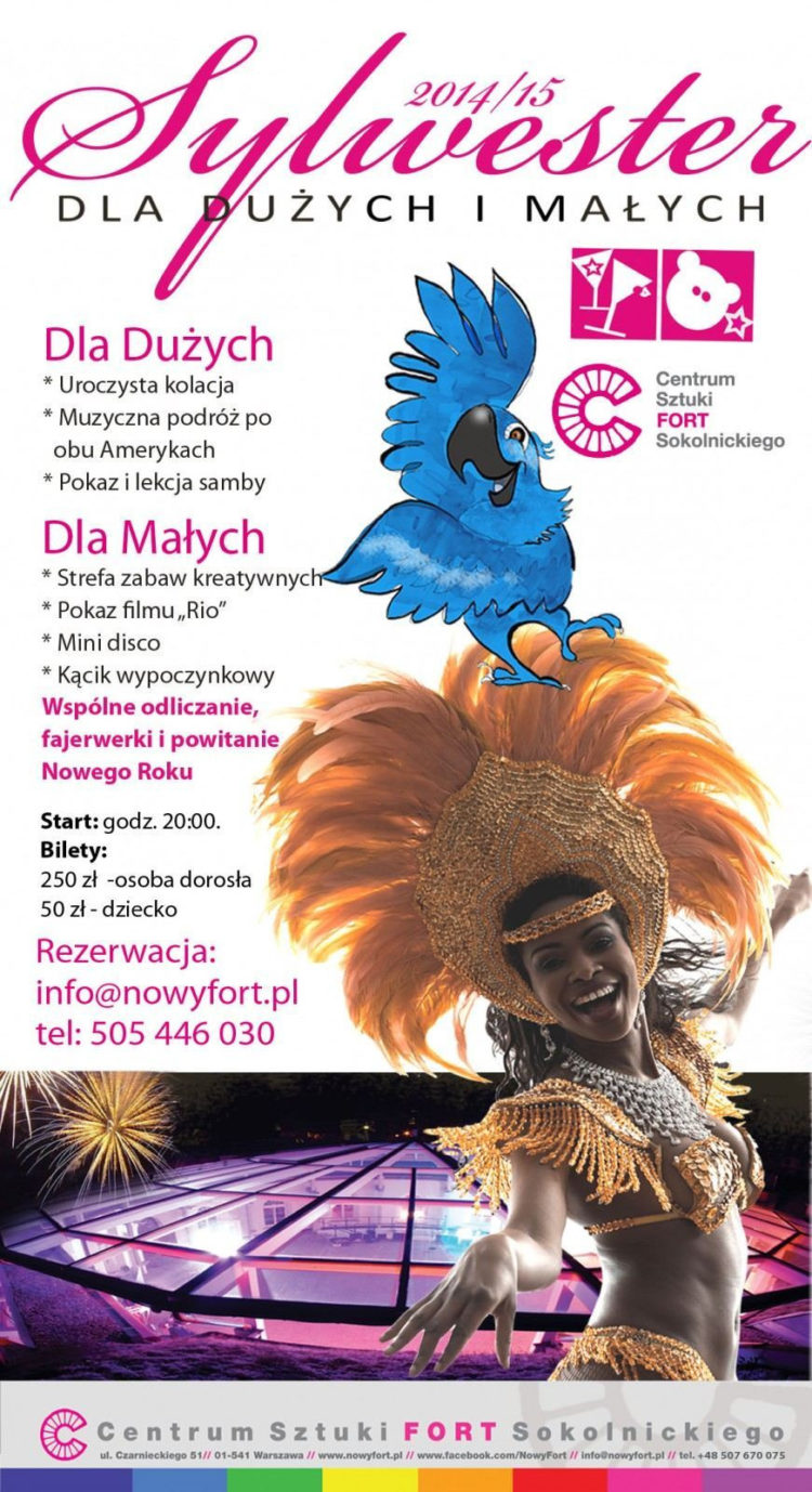 Sylwester dla Dużych i Małych w Centrum Sztuki Fort Sokolnickiego