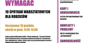 10 SPOTKAŃ WARSZTATOWYCH DLA RODZICÓW – WYCHOWUJĘ = KOCHAM + WYMAGAM