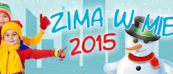 Zima w mieście w dzielnicy Wola