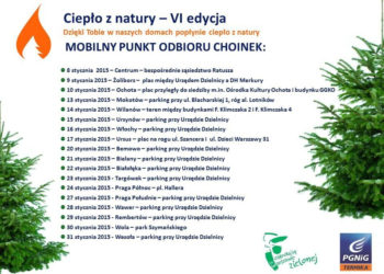 Rozpoczęła się warszawska zbiórka choinek