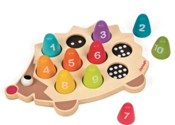 Jeż układanka drewniana