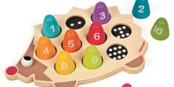 Jeż układanka drewniana