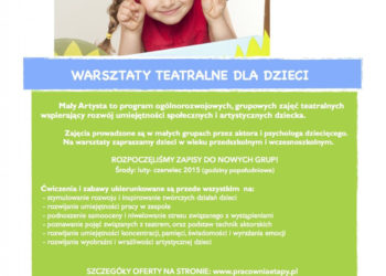 Ruszyły zapisy na zajęcia Mały Artysta!