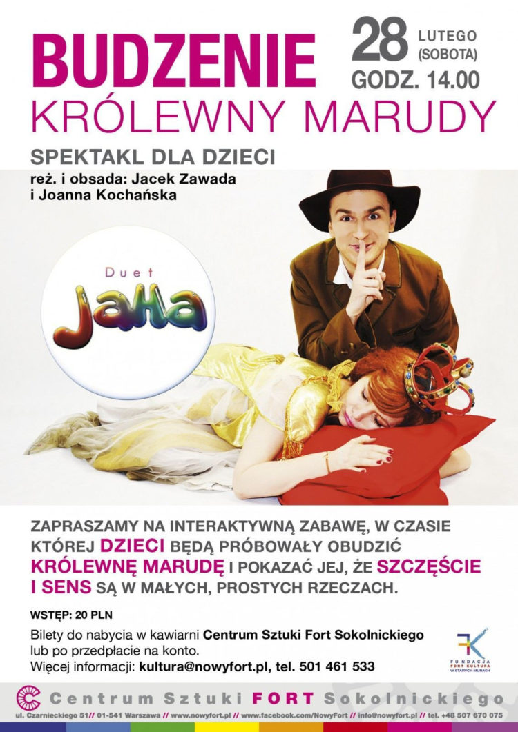 Budzenie Królewny Marudy – interaktywne przedstawienie teatralne dla dzieci