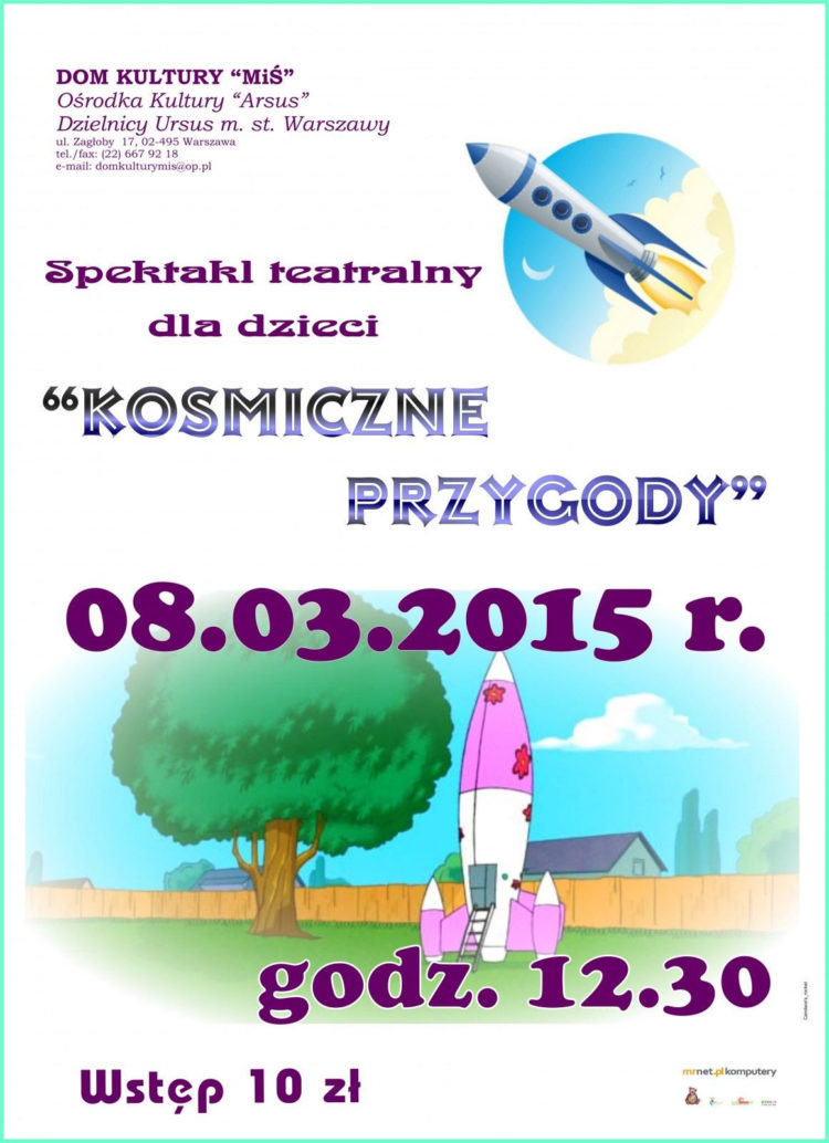 Niedzielne południe z teatrem dla dzieci – „Kosmiczna bajka”