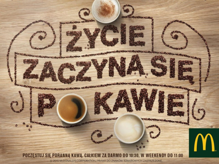 McDonald’s® po raz kolejny częstuje poranną kawą za darmo!