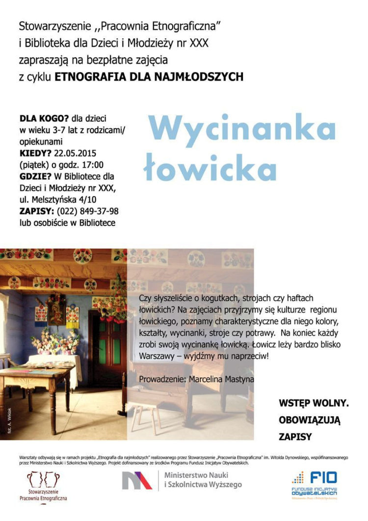 Etnografia dla najmłodszych – Wycinanka łowicka