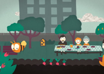 Piknik z okazji otwarcia społecznościowego ogrodu miejskiego dla pszczół i ludzi „Motyka i Słońce”