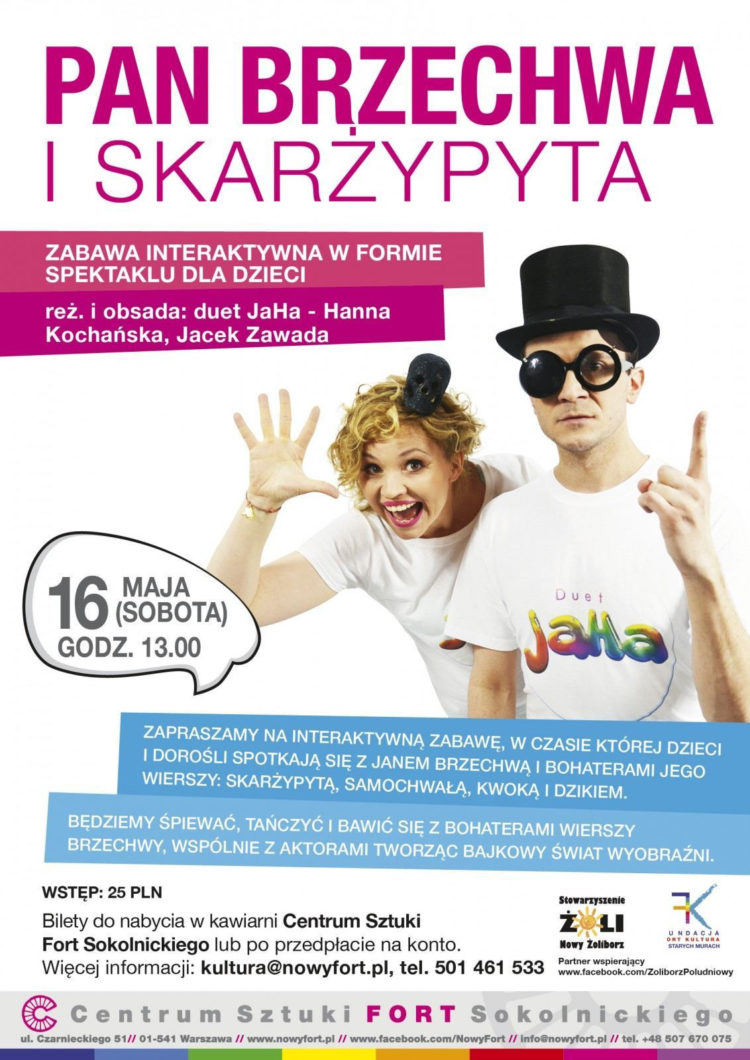 Pan Brzechwa i Skarżypyta – Zabawa interaktywna w formie spektaklu dla dzieci